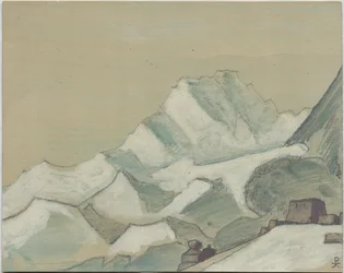 Himalaya hinsides skyerne, skitse, 1933