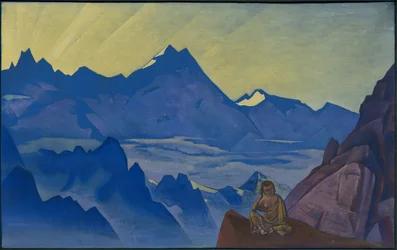 Milarepa, den lyttende, serien «Østens bannere», 1925