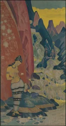 Song of the Waterfall, dekorativt panel, "Dreams of Wisdom"-serien, 1920