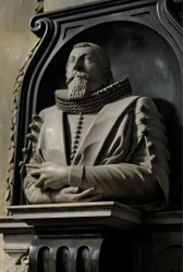 Mindesmærke for Hugo Barker, 1632 (marmor)