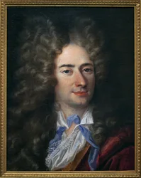 Portræt af Jean de La Bruyere (Labruyere) (1645-1696), forfatter moralist. Maleri tilskrevet Nicolas de Largilliere (1656-1746). Olie på lærred, ca. 1690. Museum of Fine Arts i Quimper.