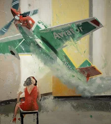 Air Blow IV, 2023 (olie på lærred)