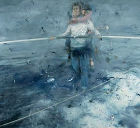 Tightrope walker, 2021 (olie på lærred)