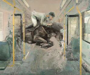 Sporvognsspring II, 2019 (olie på lærred)