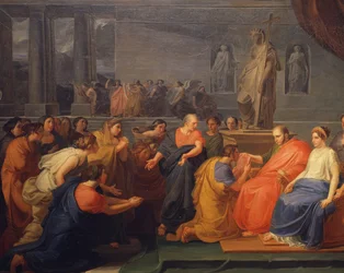 Imperiets tolv provinser hylder Francis I (Bourbone), af Nicola de Laurentis (1783-1832).