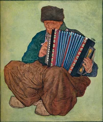 En Volendam-musiker, 1800-tallet.