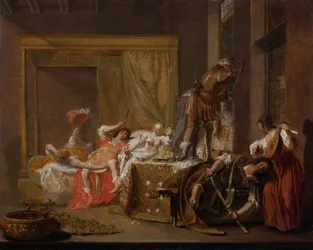 Selskab i et bordel Messalina und Gaius Silius, 1655