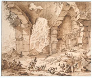 Udsigt over ruinerne af Colosseum