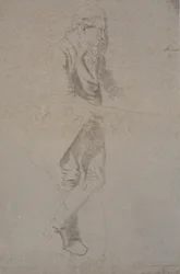 Stående herre med kostume fra ca. 1770. Struensee?