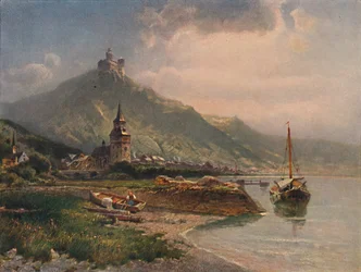 Braubach og Marksburg, Braubach og Marksburg Slot, 1923.