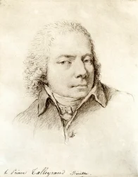 Portræt af den franske politiker Charles Maurice de Talleyrand Perigord (eller Talleyrand-Perigord