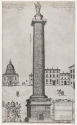 Mirror of Roman Magnificence: Trajans søjle, 1589., 1589.