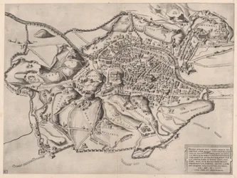 Mirror of Roman Magnificence: Udsigt over Rom fra Østen, 1500-tallet., 1500-tallet.