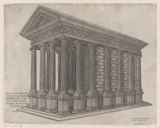Temple of Fortuna, Rom, 1550., 1550.