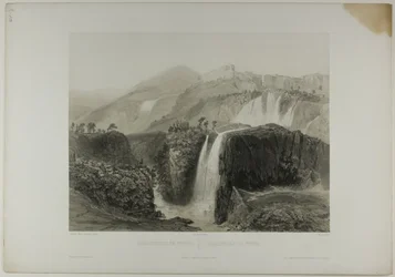 Tivolis vandfald, planche 18 fra Italie Monumentale et Pittoresque