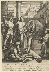 The flagellation of Christ, fra The Passion of Christ, midten af det 17. århundrede.