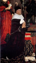 Portræt af kong Rene af Anjou (1409-1480) kalder også Rene I af Napoli eller Rene af Sicilien. Maleri af Nicolas Froment (1461-1483) 1475 Musee Granet Aix en Provence