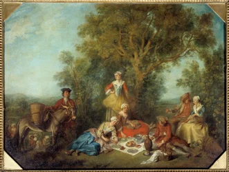 Efterår. Maleri af Nicolas Lancret (1690-1743)