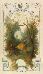 Gyngen, ca. 1723-27 (olie på lærred)