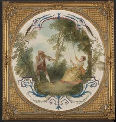 Gyngen, ca. 1724 (olie på lærred)