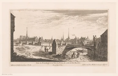 Gezicht op de Pont Neuf Udsigt over Pont Neuf og Isle du Palais (...) (titel på objekt)