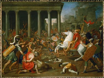 Kejser Titus ødelægger templet i Jerusalem (maleri på lærred)