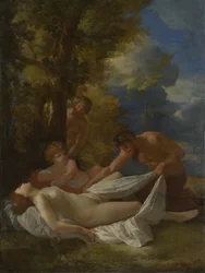 Nymfe med Satyrer, ca 1627