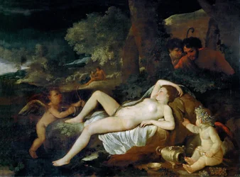 Hvilende Venus med Amor, ca. 1624