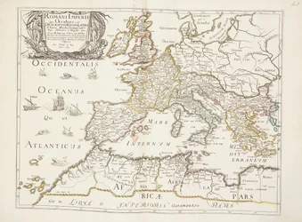 Kort over Romerriget, c.1675-76