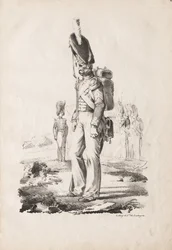 Militære kostumer: Infantry Sargent, 1817-18.
