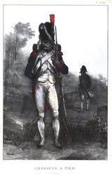 Napoleonskrigene, den franske hær, Foot Chasseur fra den kejserlige garde i fuld udrustning, 1845