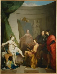 Apelles maler Campaspe, elskerinde til Alexander den Store, også kaldet Indiskret kærlighed ...