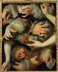 Studie af hænder ca. 1715 ...
