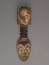 Okorossia maske, Igbo (træ, pigment)
