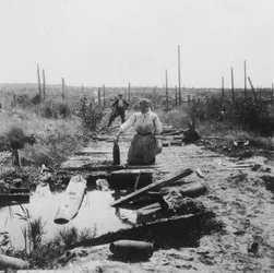 Hovedvejen, Hill 60, Belgien, Første Verdenskrig, c1914-c1918