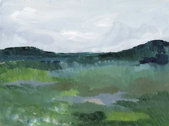 Grønt abstrakt landskab