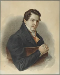 Portræt af Decembrist Mikhail Naryshkin 1798-1863, 1832