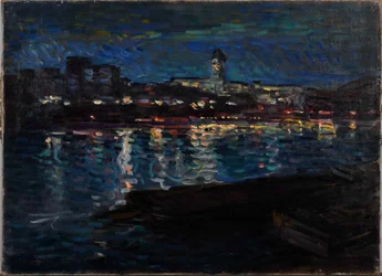 Seinen om natten, ca. 1905.