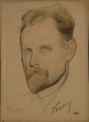 Portræt af Jan Berzin 1889-1938, 1921
