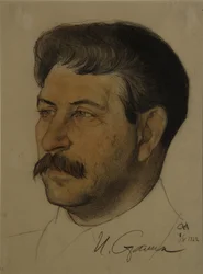 Portræt af Joseph Stalin 1879-1953, 1922