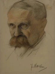 Portræt af Julian Marchlewski 1866-1925, begyndelsen af 1920