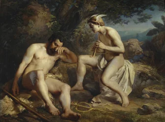 Mercury Lulling Argus i søvn, 1864