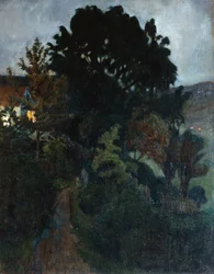 Efterårstusmørke i haven
