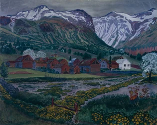 Buttercup Night (olie på lærred)