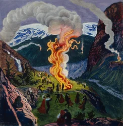 Midsommerbål