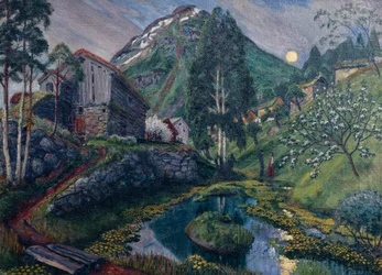 Moonlight In Dvergs Valley, ca 1915 (maleri)
