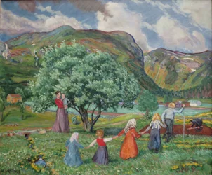 Norsk nynorsk:  Sommervind og legende børn
Norsk bokmål:  Sommervind og legende børn