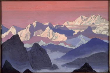 Kangchenjunga / maleri af N.K. Roerich