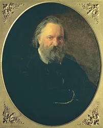 Portræt af Aleksandr Ivanovich Herzen (1812-70), 1867