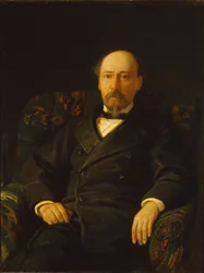 Portræt af digteren Nikolai Nekrasov 1821-1877, 1872